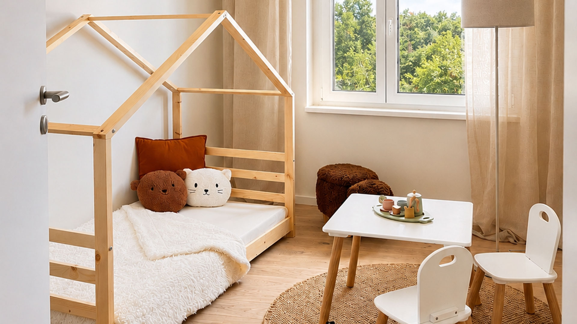 Kinderzimmer der Musterwohnung im Zwieseler Hof